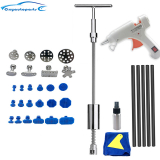 Chollo reparación chapa – Extractor de reparación de abolladuras de carrocería de coche, herramienta automotriz de puente de elevación de martillo inverso de Metal, Kit de eliminación de abolladuras automática, elimina bollos de coche