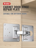 Chollo reparación mueble – NAIERDI-Placa de reparación de bisagra de 1/2/4/8 piezas, placa de acero inoxidable resistente para muebles, bisagras de puerta de armario, herramienta de montaje de reparación