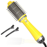 Chollo cepillo secador – Secador de pelo multifuncional para mujer, cepillo de aire caliente, estilizador y voluminizador, alisador de pelo, rizador,